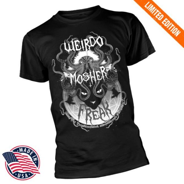 Eyesore Merch Store The Sophie Lancaster Foundation ‘Weirdo Mosher Freak Grey’ Black T-Shirt