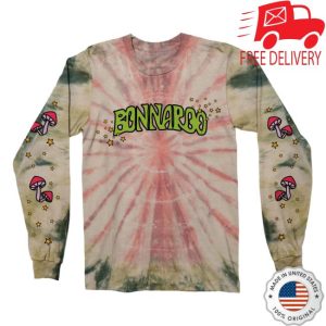 Bonnaroo Music Arts Festival Merch Store Shop Shroom Stage Tie Dye Longsleeve Tee