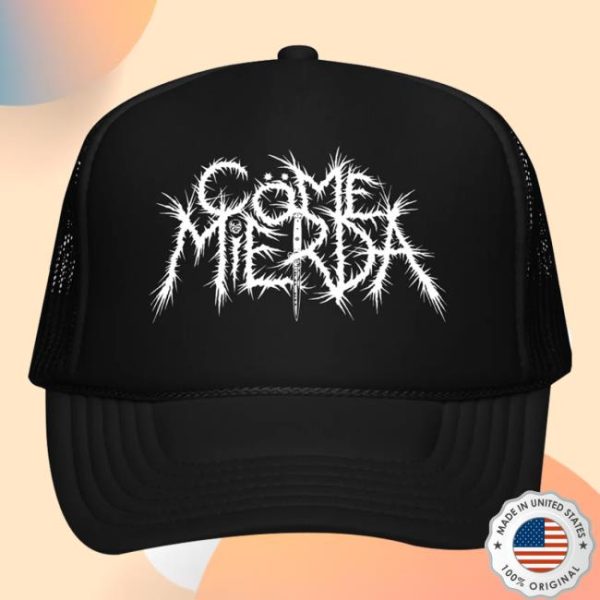 Horror Pain Gore Death Productions Shop Store Come Mierda Logo Trucker Hat
