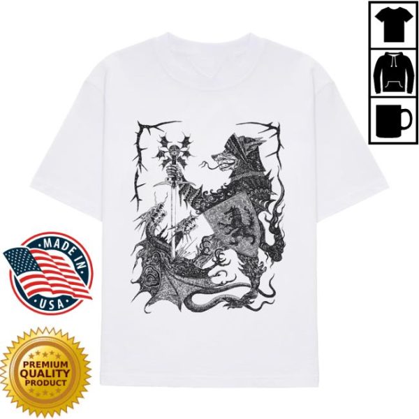 Volchok Store Merch Warrior Wolf Shirt