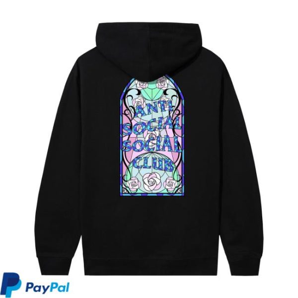 Anti Social Social Club Store Merch Love Stain Black Hoodie