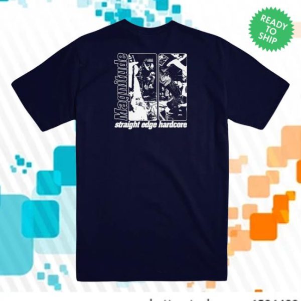 Evil Greed Store Merch Magnitude Navy Blue Sxe T-Shirt