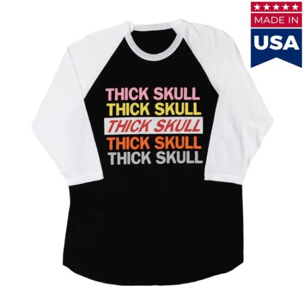 Paramore Store Merch Thick Skull Raglan
