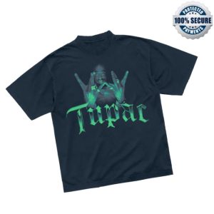 2Pac Official Store Merch Westside Navy T-Shirt