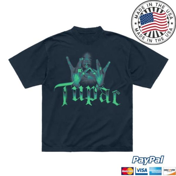 2Pac Official Store Merch Westside Navy T-Shirt