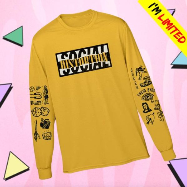 Social Distortion Store Merch Old School Punk Long Sleeve T-Shirt