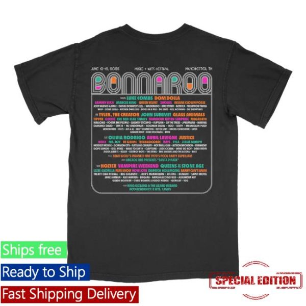 Bonnaroo Store Merch Liorzh Poster Lineup Tee