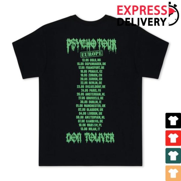 Don Toliver Music Store Merch Psycho Tour Windows Tee