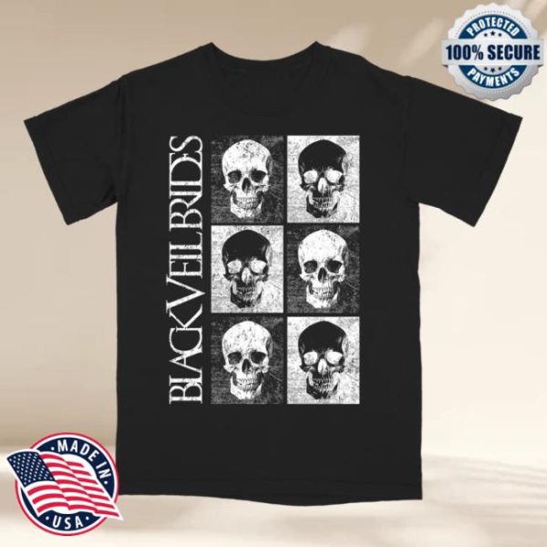 Black Veil Brides Store Merch Skulls T-Shirt
