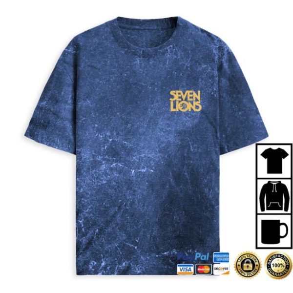 Seven Lions Store Merch Seven Lions Crescent Moon Mineral Wash Tee