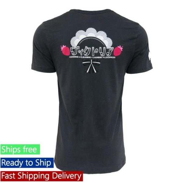 Sanshee Store Merch Ms. Kawakami Maid Service Black Tee