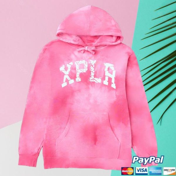 Official Sam And Colby Merch Shop Xplr Shatter Crystal Pink Hoodie