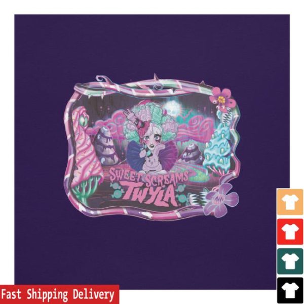 Creations Store Merch Monster High Sweet Scream Twyla Purple T-Shirt