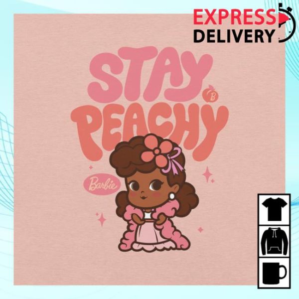 Creations Store Merch Barbie Stay Peachy Cutie Peach T-Shirt