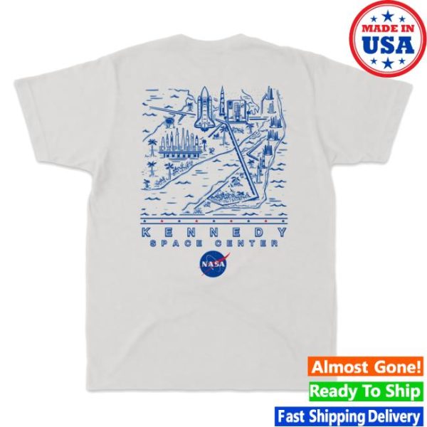 The Space Shop Store Merch Kennedy Space Center Aerial T-Shirt