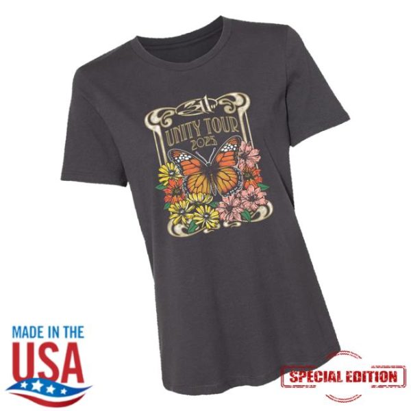 311 Official Store Merch Shop Unity Tour 2025 Butterfly Ladies T-Shirt