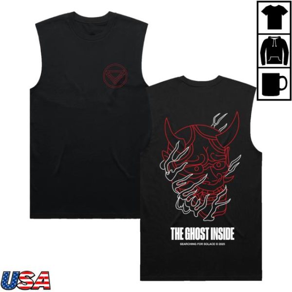 The Ghost Inside Merch Store Shop Mask Sleeveless Tee Black