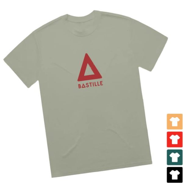 Bastille Bastille Store Merch Logo Olive T-Shirt
