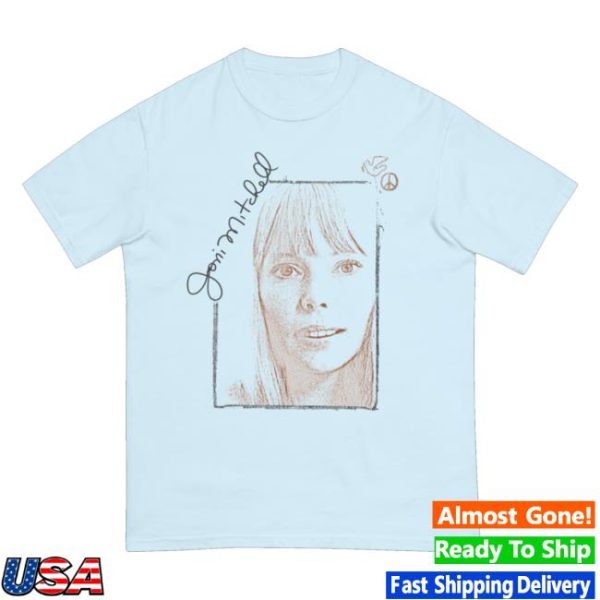 Joni Mitchell Merch Store Shop Portrait Signature Tee