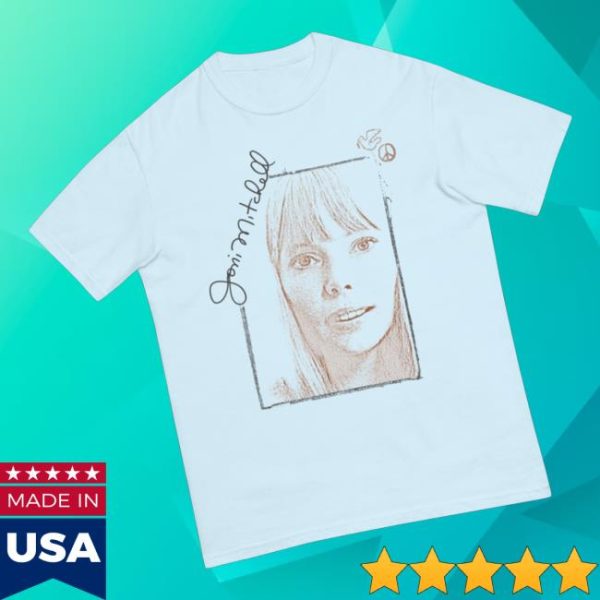Joni Mitchell Merch Store Shop Portrait Signature Tee