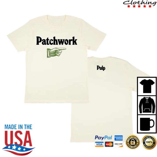 Pulp Store Merch Patchwork This Way Ecru T-Shirt - Newest Fashion Trends