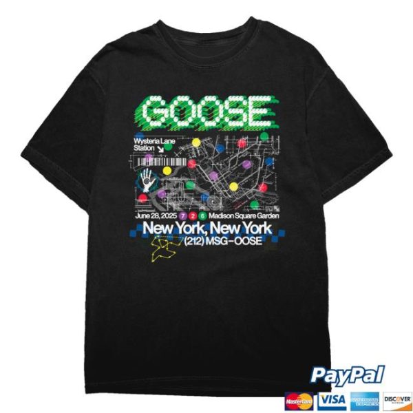 Goose The Band Merch Store Shop Dead In Good Company Madison Square Garden Event T-Shirt