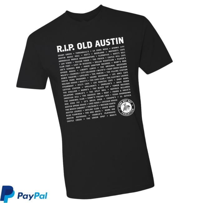 The Austin Chronicle Store Merch Rip Old Austin Tee - Newest Fashion Trends