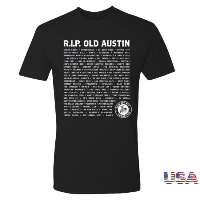 The Austin Chronicle Store Merch Rip Old Austin Tee - Newest Fashion Trends