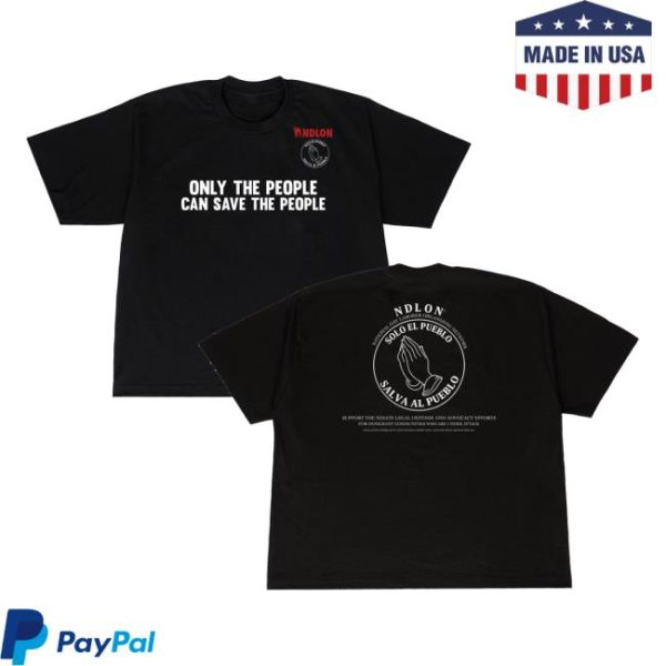 Willy Chavarria Merch Store Shop Solo El Pueblo Salva Al Pueblo Tee Black