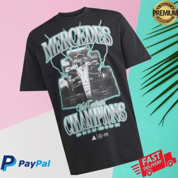 Mercedes Amg F1 Store Merch Men’s Champions Graphic T-Shirt