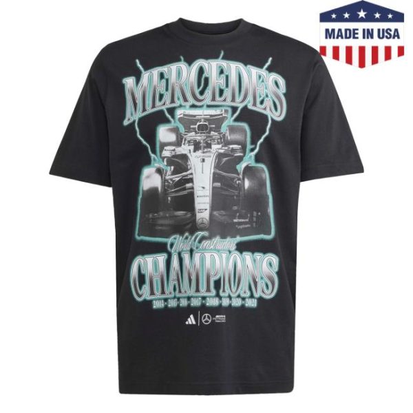Mercedes Amg F1 Store Merch Men’s Champions Graphic T-Shirt