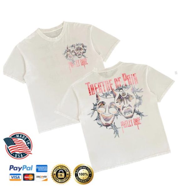 Motley Store Merch Theatre Of Pain Charcoal Cover Tee
