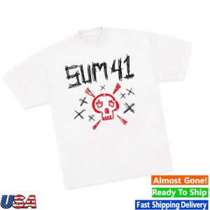 Sum41 Store Merch Sketch Logo Skull Tee