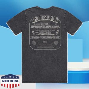Seahearnowfestival Store Merch Crested Skull Lineup Tee