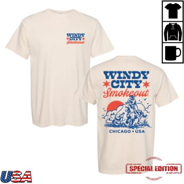 Windy City Smokeout Store Merch Cream Rodeo Pig Shirt