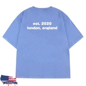 Heavencanwait Store Merch Est. Blue White Tee