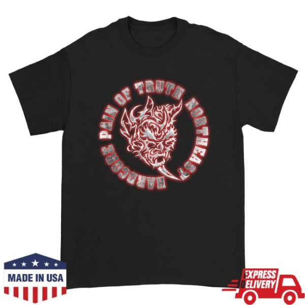 Down Right Merch Pain Of Truth Chrome Devil T-Shirt