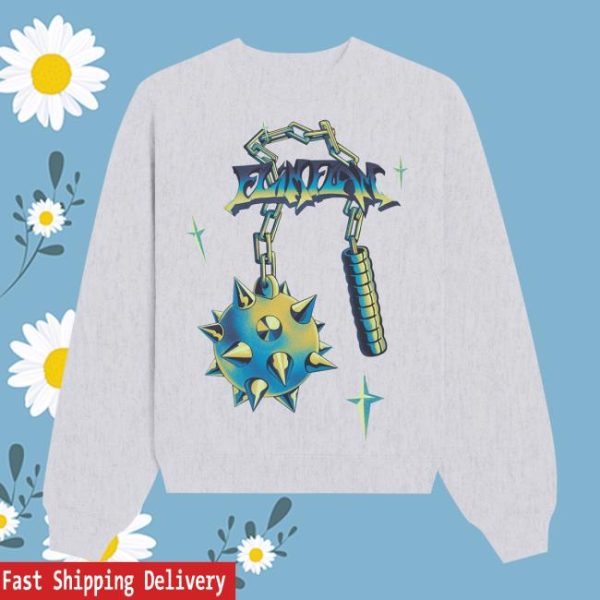Flimflam Store Merch Flim Flail Heather Grey Youth Crewneck