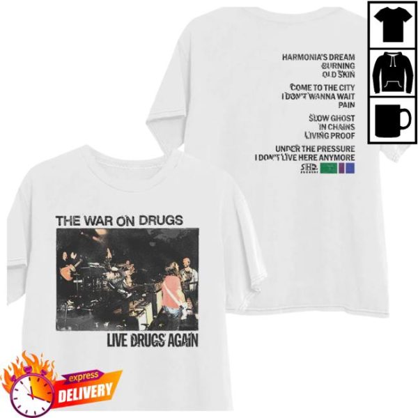 Thewarondrugs Store Merch Live Drugs Again Photo Ticketmaster Exclusive Shirt