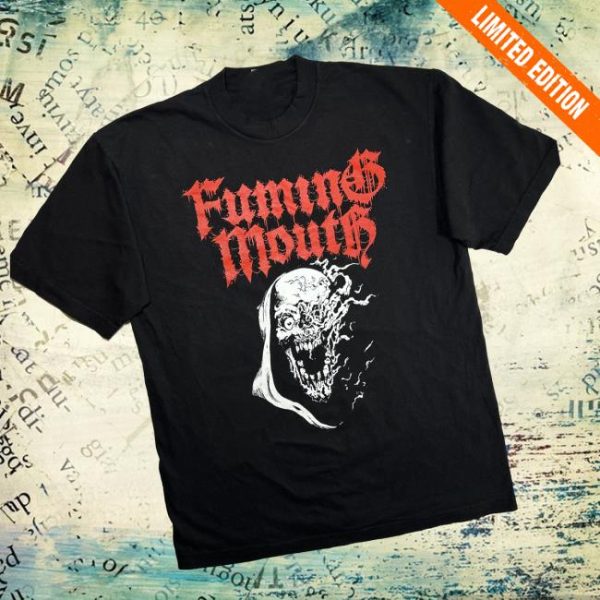 Fuming Mouth Store Merch Burning Skull T Shirt