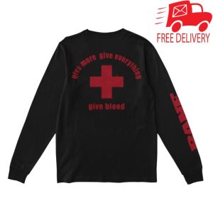 Equal Vision Store Merch Bane Give Blood Black Long Sleeve