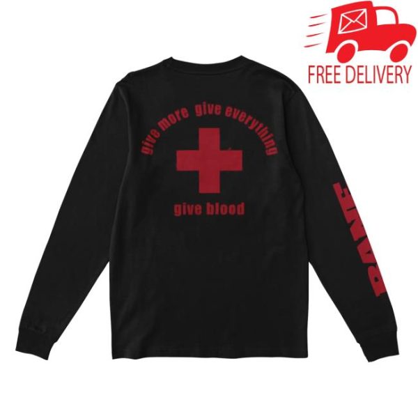 Equal Vision Store Merch Bane Give Blood Black Long Sleeve