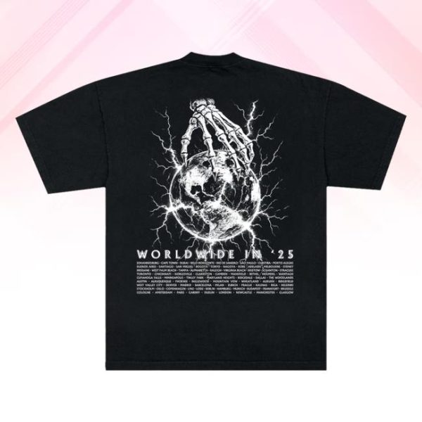 Offspring Store Merch Mohawk Skull 2025 Tour Tee