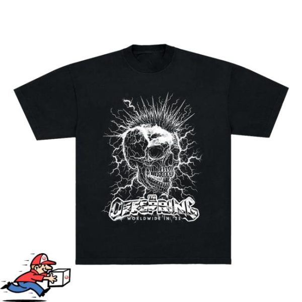 Offspring Store Merch Mohawk Skull 2025 Tour Tee