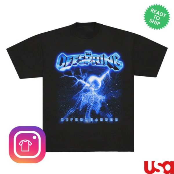 Offspring Store Merch Supercharged Skeleton 2025 Tour Tee