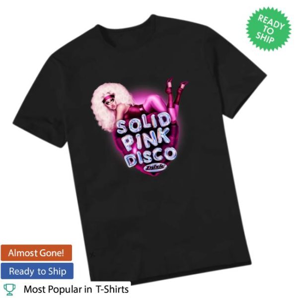 Trixie Mattel Store Merch Solid Pink Disco Balloon Heart T-Shirt