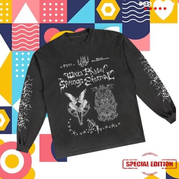 Run For Cover Records Store Merch Wicca Phase Springs Eternal Silver Angel Long Sleeve Shirt