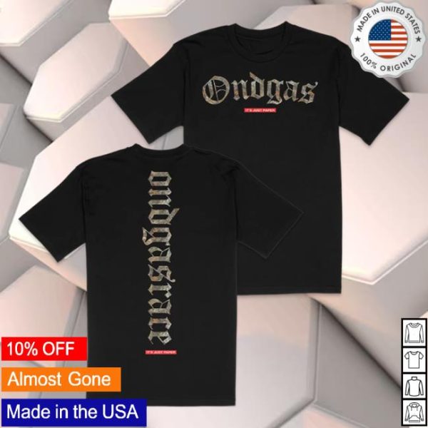Ondgas Store Merch 150 Entries Black Camo Shirt