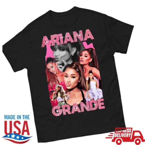 Spoofytees Store Merch Ariana Grande Pink Sparkle Bootleg T Shirt