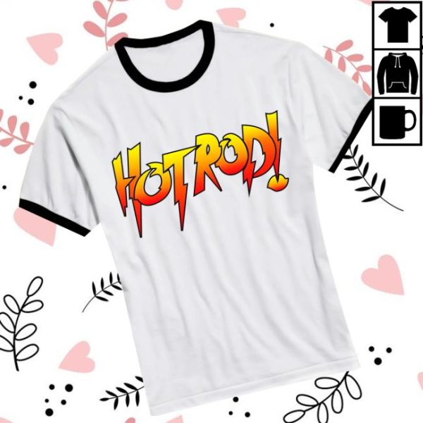 Spoofytees Store Merch Rowdy Roddy Piper Logo Hot Rod Wrestling Professional Wrestler Ringer T Shirt